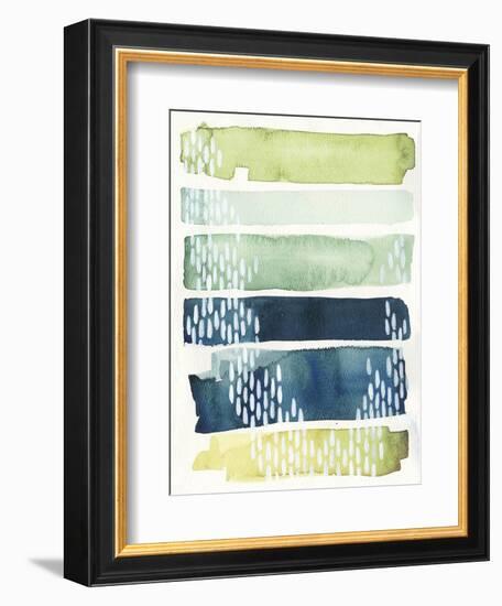 Aqua Streak II-Grace Popp-Framed Art Print