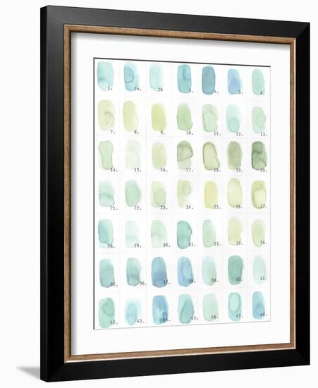 Aqua Swatches-Natasha Marie-Framed Giclee Print