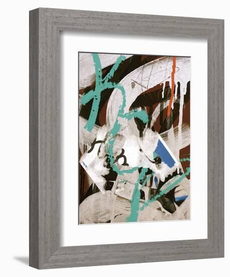 Aqua Tag III-Jenny Kraft-Framed Giclee Print