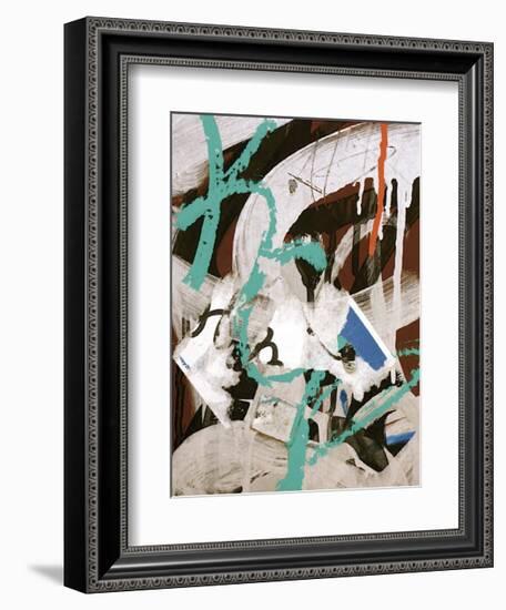 Aqua Tag III-Jenny Kraft-Framed Giclee Print