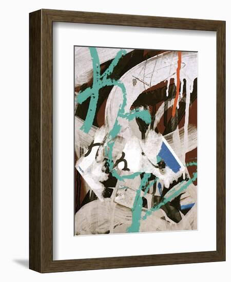 Aqua Tag III-Jenny Kraft-Framed Giclee Print