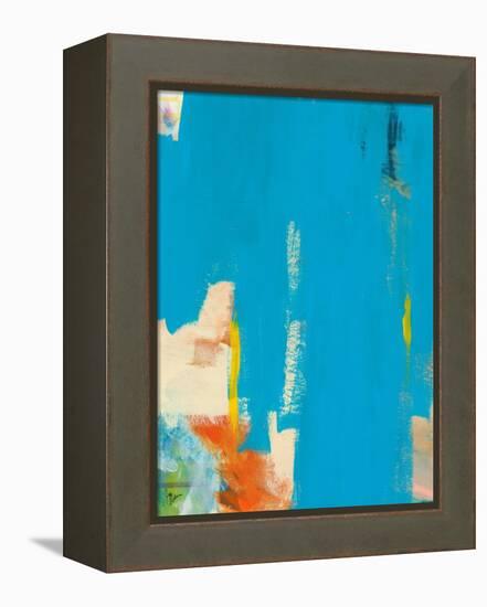 Aqua Tide-Jan Weiss-Framed Stretched Canvas