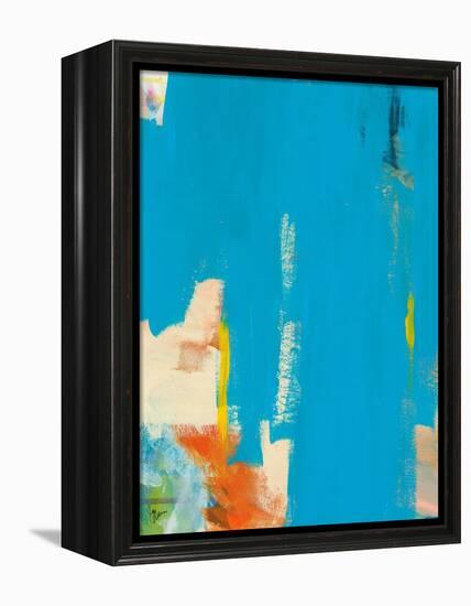 Aqua Tide-Jan Weiss-Framed Stretched Canvas