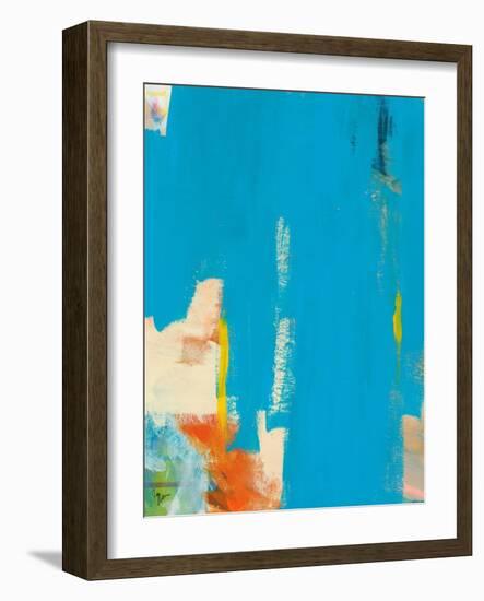 Aqua Tide-Jan Weiss-Framed Art Print