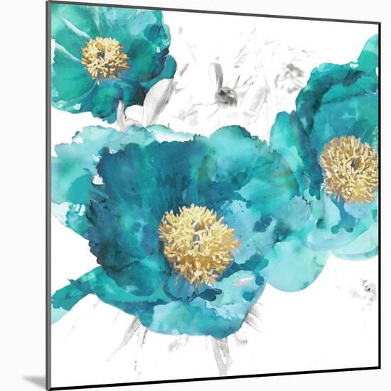 Aqua Trio I-Vanessa Austin-Mounted Art Print