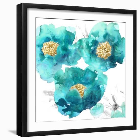 Aqua Trio II-Vanessa Austin-Framed Art Print