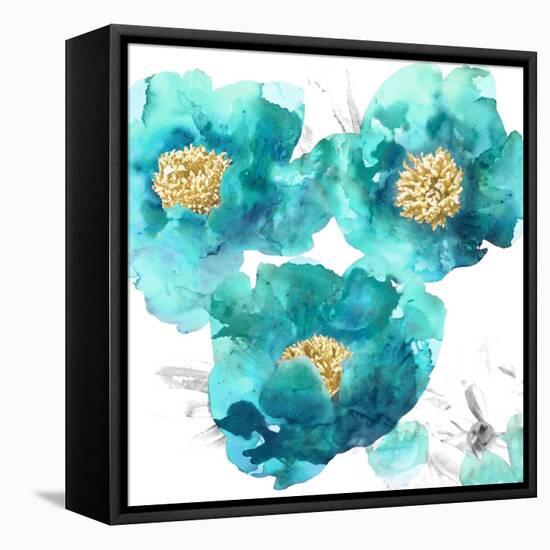 Aqua Trio II-Vanessa Austin-Framed Stretched Canvas