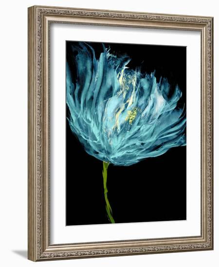 Aqua Tulips I-Vanessa Austin-Framed Art Print