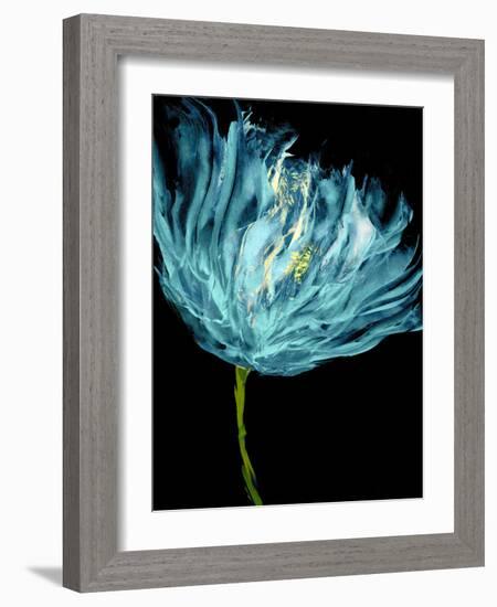 Aqua Tulips I-Vanessa Austin-Framed Art Print