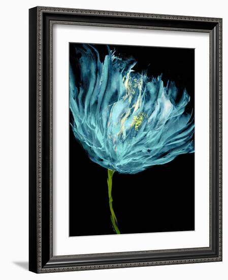 Aqua Tulips I-Vanessa Austin-Framed Art Print