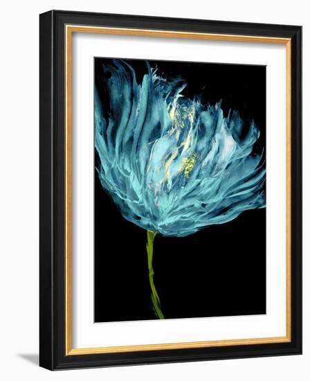 Aqua Tulips I-Vanessa Austin-Framed Art Print