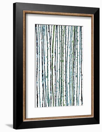 Aqua Vine-Candice Alford-Framed Art Print