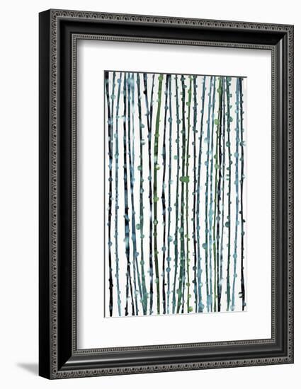 Aqua Vine-Candice Alford-Framed Art Print