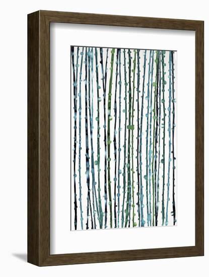 Aqua Vine-Candice Alford-Framed Art Print