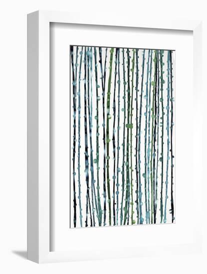 Aqua Vine-Candice Alford-Framed Art Print