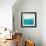 Aqua White-Don Bishop-Framed Art Print displayed on a wall