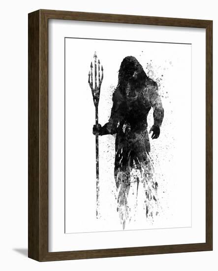 Aquaman Watercolor-Jack Hunter-Framed Art Print