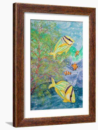 Aquamarina I-Linda Baliko-Framed Art Print