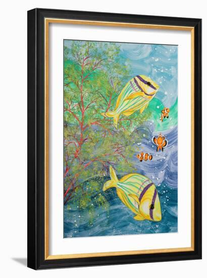 Aquamarina I-Linda Baliko-Framed Art Print