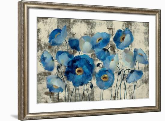 Aquamarine Floral-Silvia Vassileva-Framed Art Print