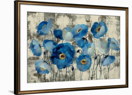 Aquamarine Floral-Silvia Vassileva-Framed Art Print