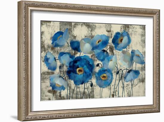 Aquamarine Floral-Silvia Vassileva-Framed Premium Giclee Print