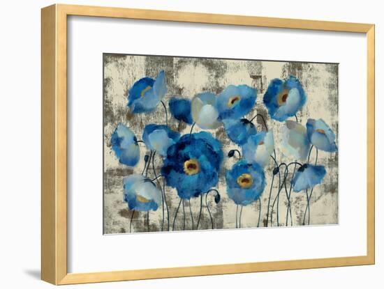 Aquamarine Floral-Silvia Vassileva-Framed Premium Giclee Print