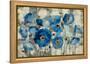 Aquamarine Floral-Silvia Vassileva-Framed Stretched Canvas