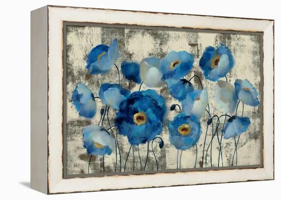 Aquamarine Floral-Silvia Vassileva-Framed Stretched Canvas