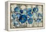 Aquamarine Floral-Silvia Vassileva-Framed Stretched Canvas