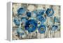 Aquamarine Floral-Silvia Vassileva-Framed Stretched Canvas