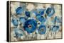 Aquamarine Floral-Silvia Vassileva-Framed Stretched Canvas