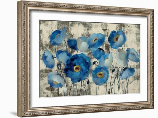 Aquamarine Floral-Silvia Vassileva-Framed Art Print