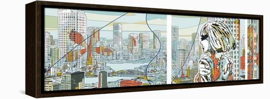 Aquapolis Ex-Machina Right-HR-FM-Framed Stretched Canvas