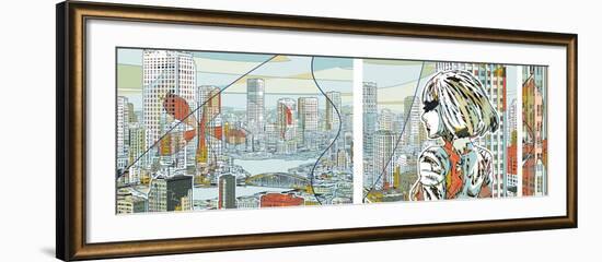 Aquapolis Ex-Machina Right-HR-FM-Framed Art Print