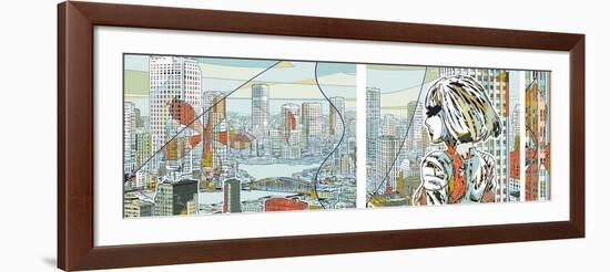 Aquapolis Ex-Machina Right-HR-FM-Framed Art Print