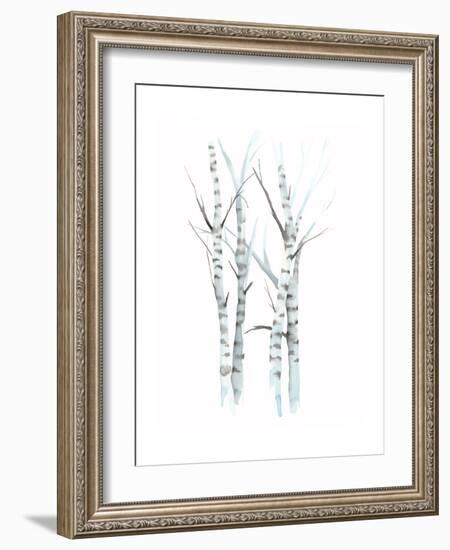 Aquarelle Birches I-Grace Popp-Framed Art Print