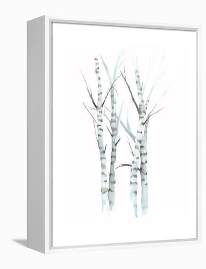 Aquarelle Birches I-Grace Popp-Framed Stretched Canvas