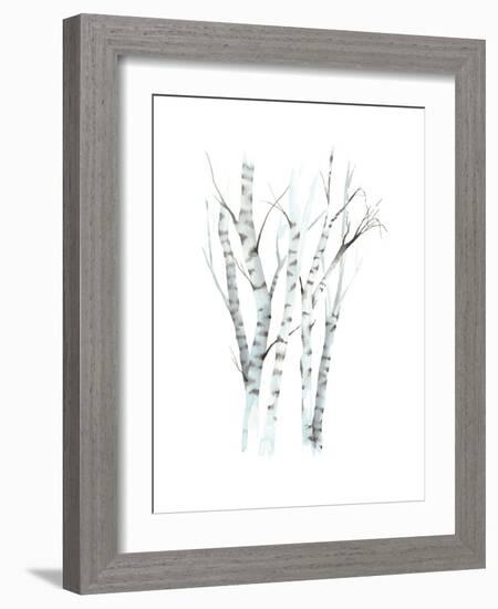 Aquarelle Birches II-Grace Popp-Framed Art Print