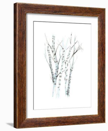 Aquarelle Birches II-Grace Popp-Framed Art Print