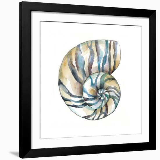 Aquarelle Shells II-Chariklia Zarris-Framed Giclee Print