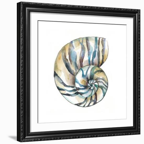 Aquarelle Shells II-Chariklia Zarris-Framed Giclee Print