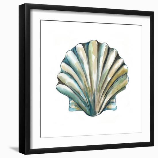 Aquarelle Shells VI-Chariklia Zarris-Framed Art Print