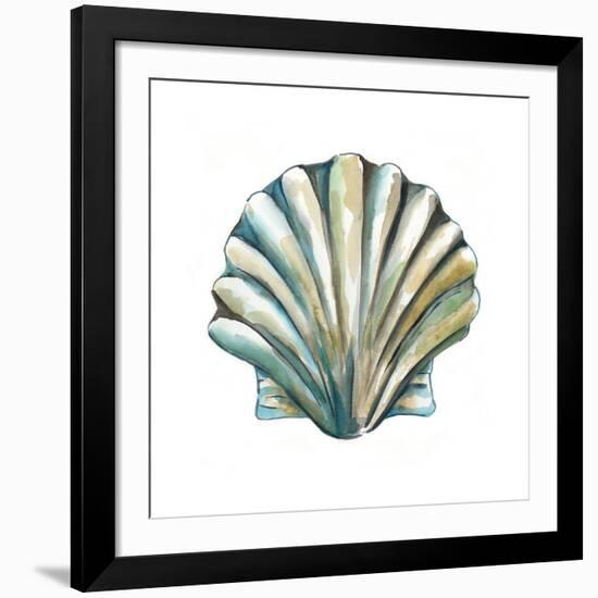 Aquarelle Shells VI-Chariklia Zarris-Framed Giclee Print