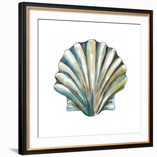 Aquarelle Shells VI-Chariklia Zarris-Framed Giclee Print