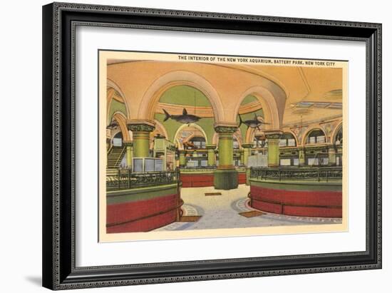 Aquarium, Battery Park, New York City-null-Framed Art Print