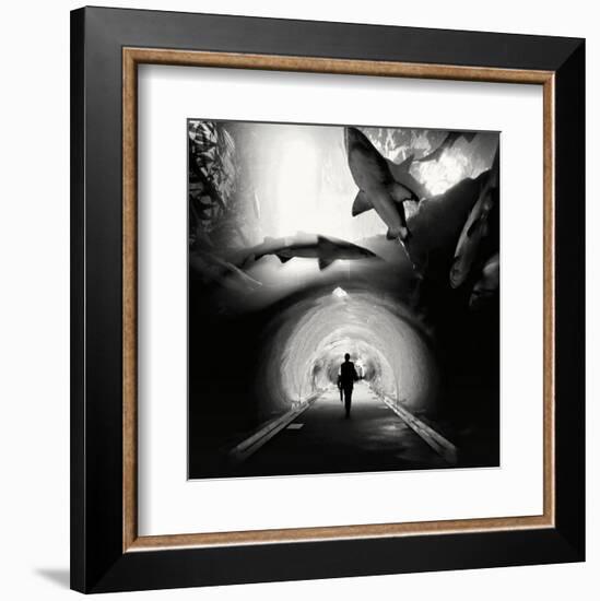 Aquarium, Study 1, Dubai, UAE-Marcin Stawiarz-Framed Art Print