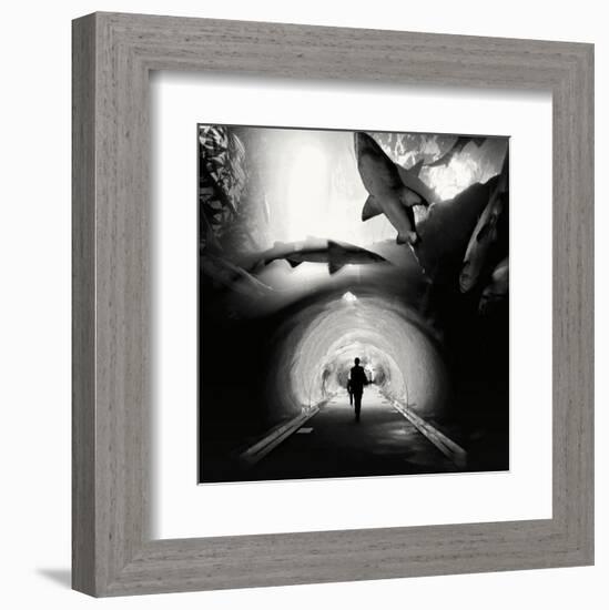 Aquarium, Study 1, Dubai, UAE-Marcin Stawiarz-Framed Art Print