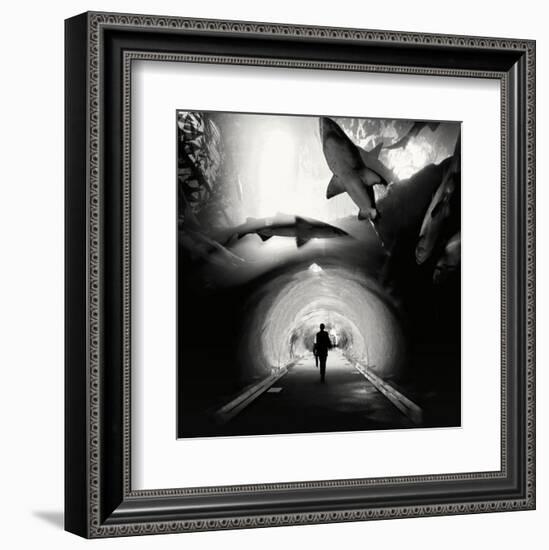 Aquarium, Study 1, Dubai, UAE-Marcin Stawiarz-Framed Art Print