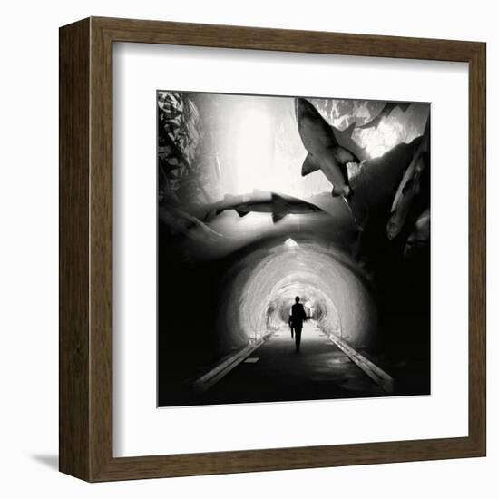 Aquarium, Study 1, Dubai, UAE-Marcin Stawiarz-Framed Art Print